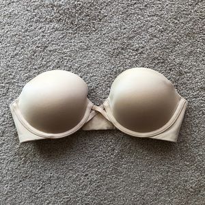NUDE STRAPLESS BRA